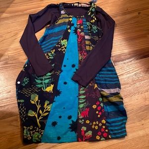 NWT- Desigual dress-size 11/12-purple and blue-very European-great find!